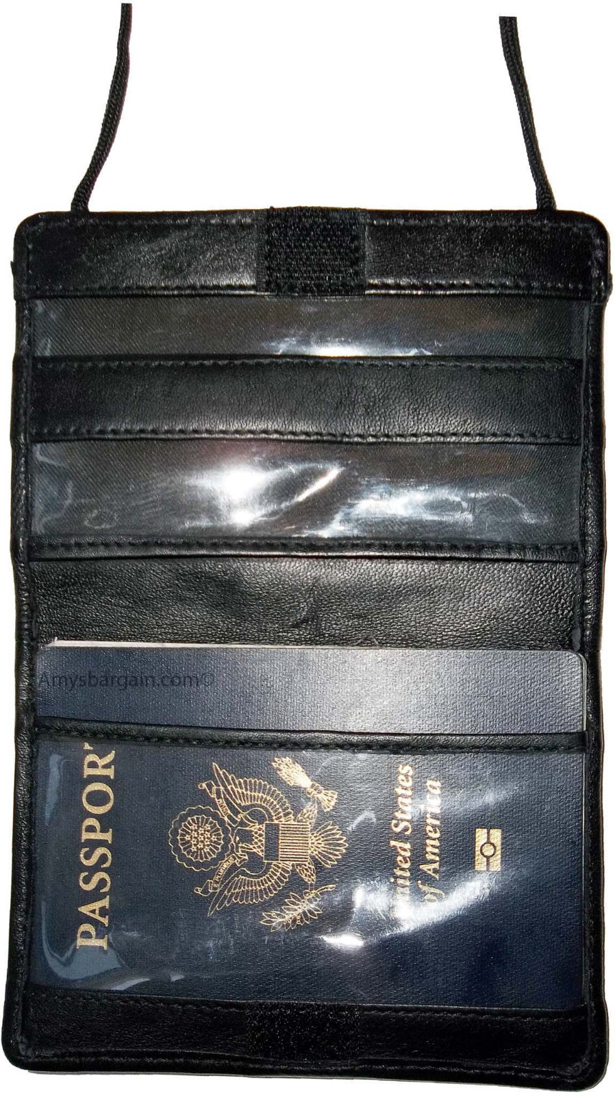 new leather passport case passport wallet credit atm card case id holder