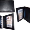 new women men's leather business credit card id card holder 40 card case new