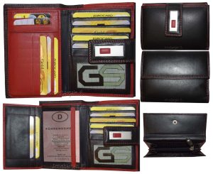 women’s wallet genuine leather wallet lambskin ladies credit card id wallet new