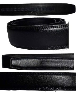 1" .39 cm businessmen’s automatic Belt strap leather ratch belt strap 34 to 43" - Image 5