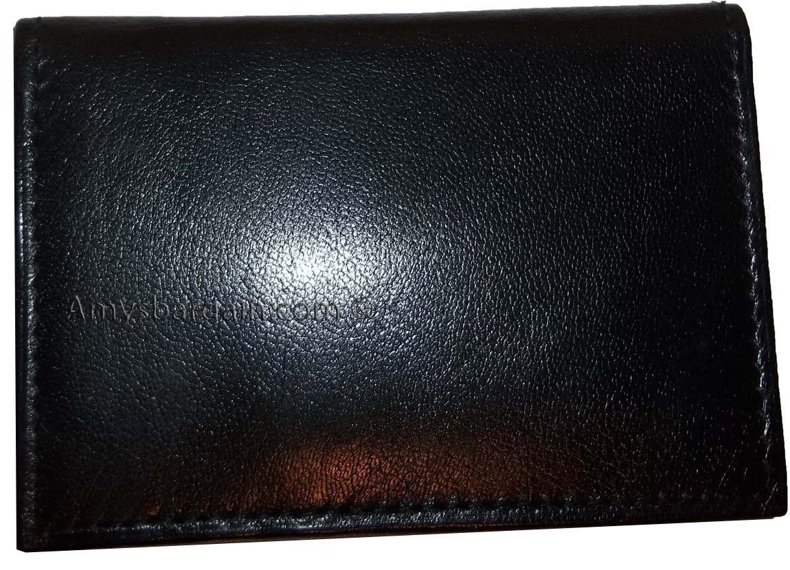 2 Black skinny leather 6 business and credit card case, leather card case BNWT - Image 11