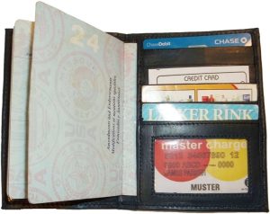 2 New USA Leather passport case, wallet 4 credit ATM ID card, passport case #38 - Image 8
