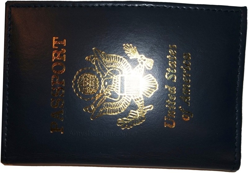 2 New USA Leather passport case, wallet 4 credit ATM ID card, passport case #38 - Image 10