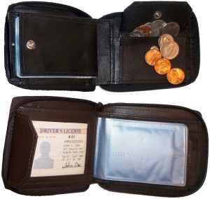 2 New Zip around men's Leather wallet 1 Block 1 Brown unbranded Zip, Bifold bnwt - Image 8