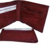 2-in-1 Wine Leather Man's Wallet 9 Card Spaces 2 ID windows 3 bill pockets new