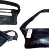3 Flat Leather waist pouch. waist bag, leather bag, Fanny pack Flat pack Br new