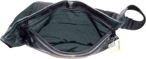 3 Flat Leather waist pouch. waist bag, leather bag, Fanny pack Flat pack Br new - Image 13