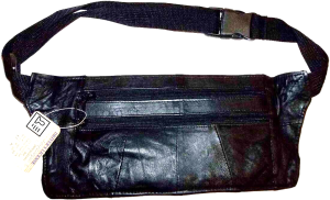 3 Flat Leather waist pouch. waist bag, leather bag, Fanny pack Flat pack Br new - Image 4