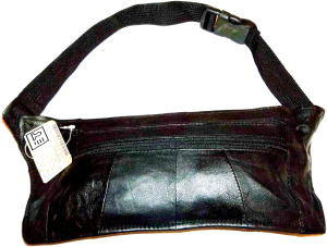 3 Flat Leather waist pouch. waist bag, leather bag, Fanny pack Flat pack Br new - Image 6