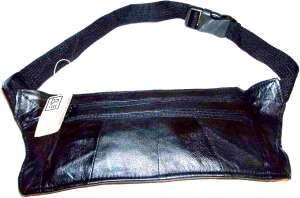 3 Flat Leather waist pouch. waist bag, leather bag, Fanny pack Flat pack Br new - Image 7