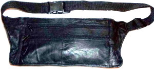 3 Flat Leather waist pouch. waist bag, leather bag, Fanny pack Flat pack Br new - Image 8