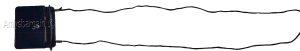Business card case card holder w/ neck string 30 business cards clear ID window - Image 8