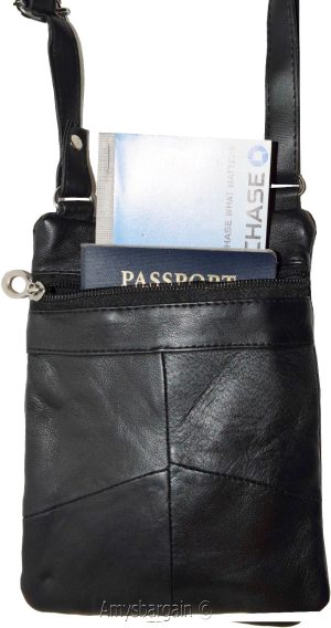 Leather bag passport case concealable bag 4 packet Leather bag ID wallet bag new - Image 9