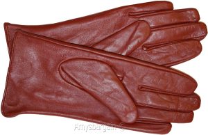 Leather gloves. Woman's Size (L) Red Leather Red winter Gloves. Dress Gloves BN - Image 11