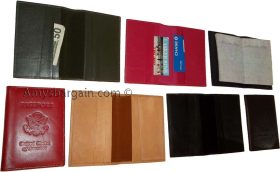 Leather passport case genuine leather orgasnizer card ID USA passpnort holder