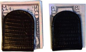 Lizard skin printed leather money clip, genuine leather money clip brand new - Image 6
