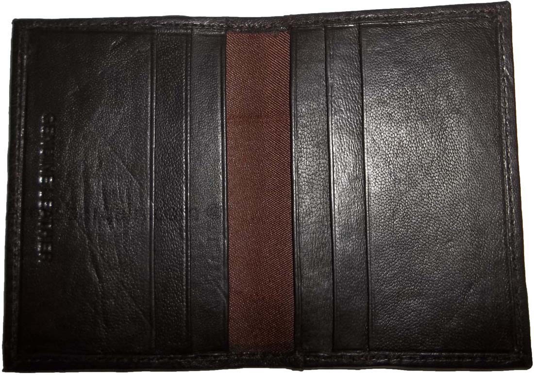Lot of 12. Leather Business ID card case 6 card holder, New Slim Brown card case - Image 7