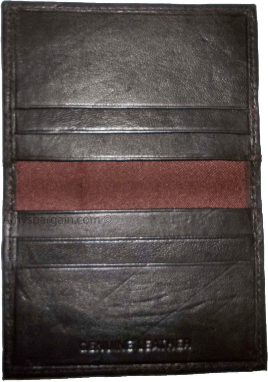 Lot of 12. Leather Business ID card case 6 card holder, New Slim Brown card case - Image 8