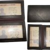 Lot of 12 Leather case fits 40 Business Cards. Credit Card ID Holder card case