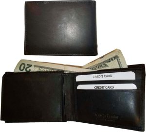Lot of 12 New style leather man's wallet 2 bill slots 1 zip 4 credit cards ID BN - Image 3