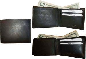 Lot of 12 New style leather man's wallet 2 bill slots 1 zip 4 credit cards ID BN - Image 4