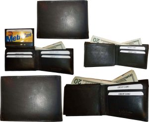Lot of 12 New style leather man's wallet 2 bill slots 1 zip 4 credit cards ID BN - Image 7
