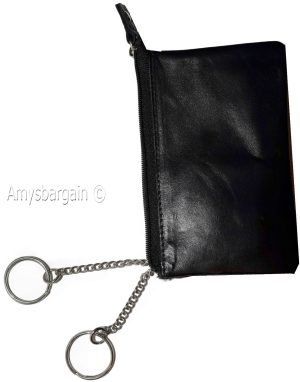 Lot of 2. Change Purse, Leather mini wallet, Card case, Zip coin case, key ring - Image 5