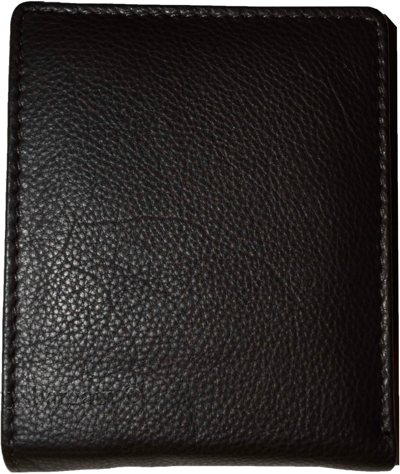 Lot of 2 FIZA NY Leather men's Bifold Black wallets 2 card center pieces 3 IDs - Image 11