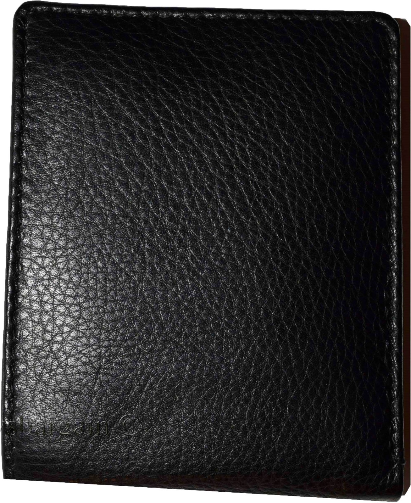 Lot of 2 FIZA NY Leather men's Bifold Black wallets 2 card center pieces 3 IDs - Image 3