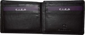 Lot of 2 FIZA NY Leather men's Bifold Black wallets 2 card center pieces 3 IDs - Image 6