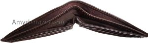 Lot of 2 Leather Hipster wallet billfold brown bifold zip coin purse wallet BN. - Image 6