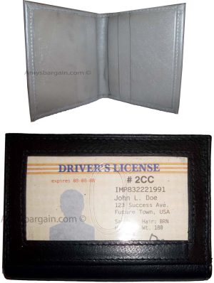 Lot of 2 Leather business card credit card case ID ATM wallet Card carrier new