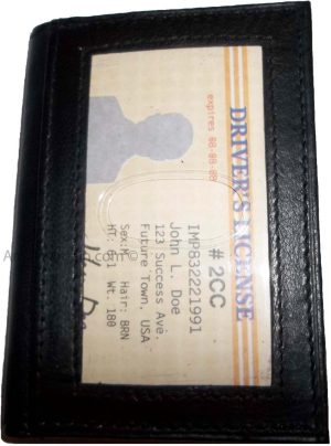 Lot of 2 Leather business card credit card case ID ATM wallet Card carrier new - Image 6