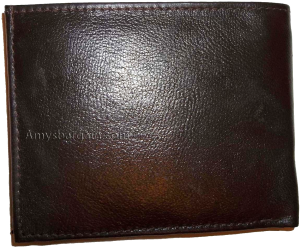 Lot of 2 Men's Bifold genuine leather Wallet Brown 2 Billfold pockets 14 card - Image 12
