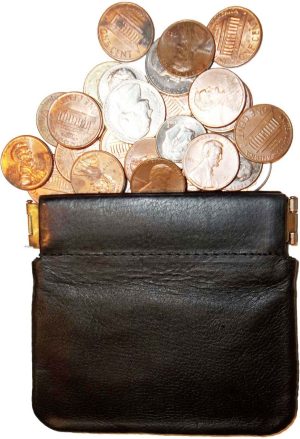 Lot of 2 New Leather Squeeze change purse metal framed squeeze Coin Change Case - Image 8
