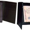 Lot of 2 New Trifold Leather Men’s Black Brown wallet 1 ID 9 card 2 bill slots