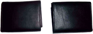 Lot of 2 New Trifold Leather Men’s Black Brown wallet 1 ID 9 card 2 bill slots - Image 7