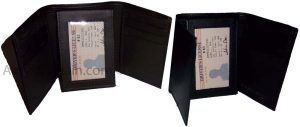 Lot of 2 New Trifold Leather Men’s Black Brown wallet 1 ID 9 card 2 bill slots - Image 8