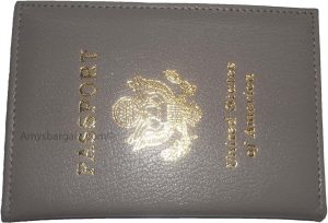 Lot of 2 USA leather passport cover wallet credit card id passport case brnd new - Image 4