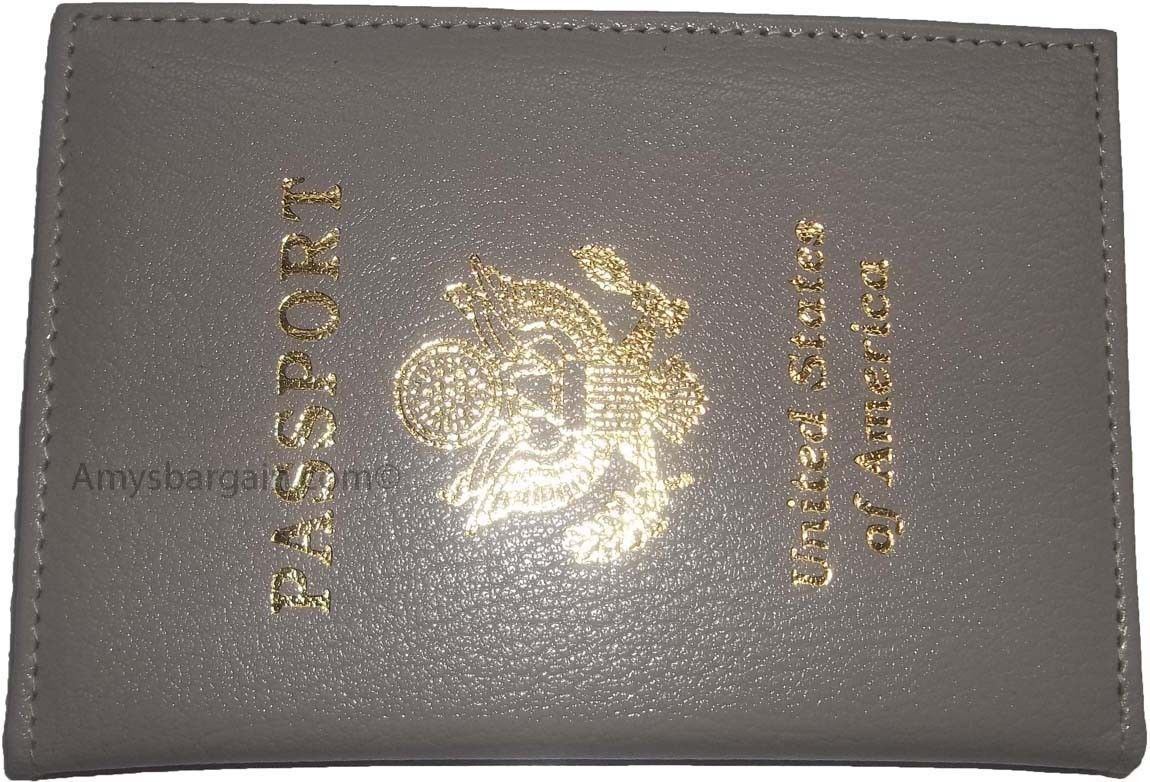 Lot of 2 USA leather passport cover wallet credit card id passport case brnd new - Image 4