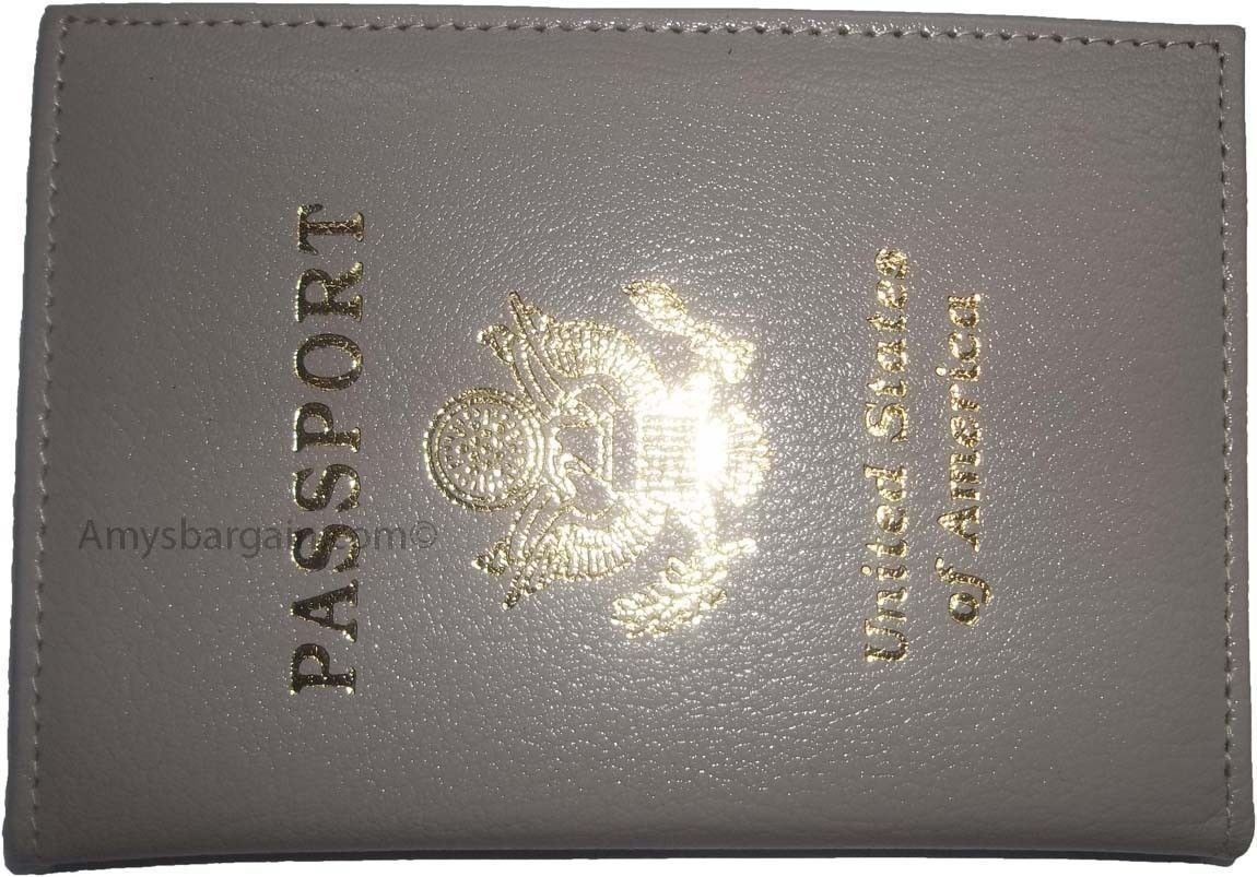 Lot of 2 USA leather passport cover wallet credit card id passport case brnd new - Image 7
