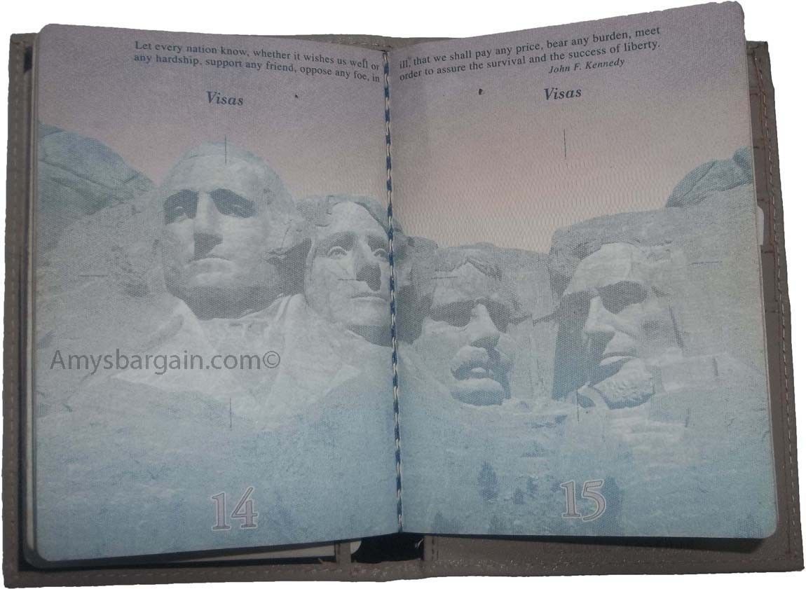 Lot of 2 USA leather passport cover wallet credit card id passport case brnd new - Image 10