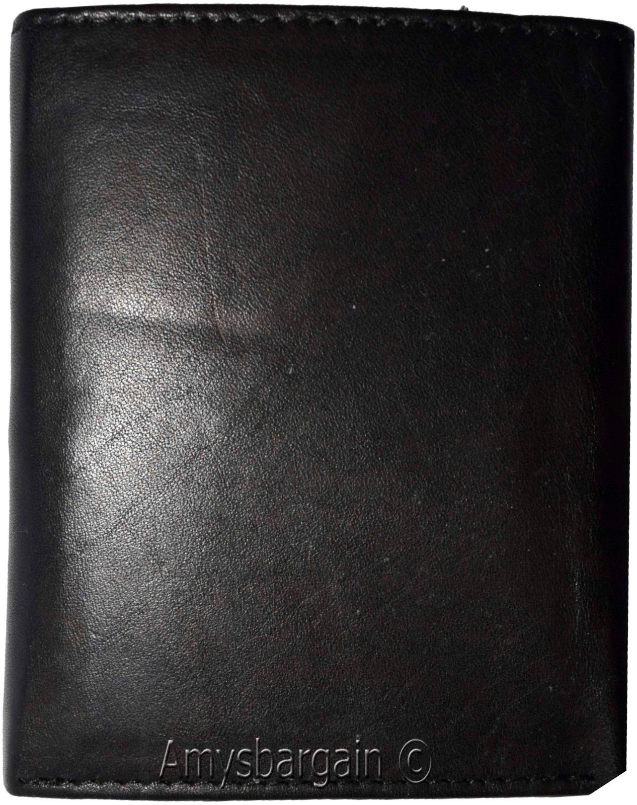 Lot of 2.Men's Genuine Leather Tri-fold wallet.10 card center piece men's Wallet - Image 11