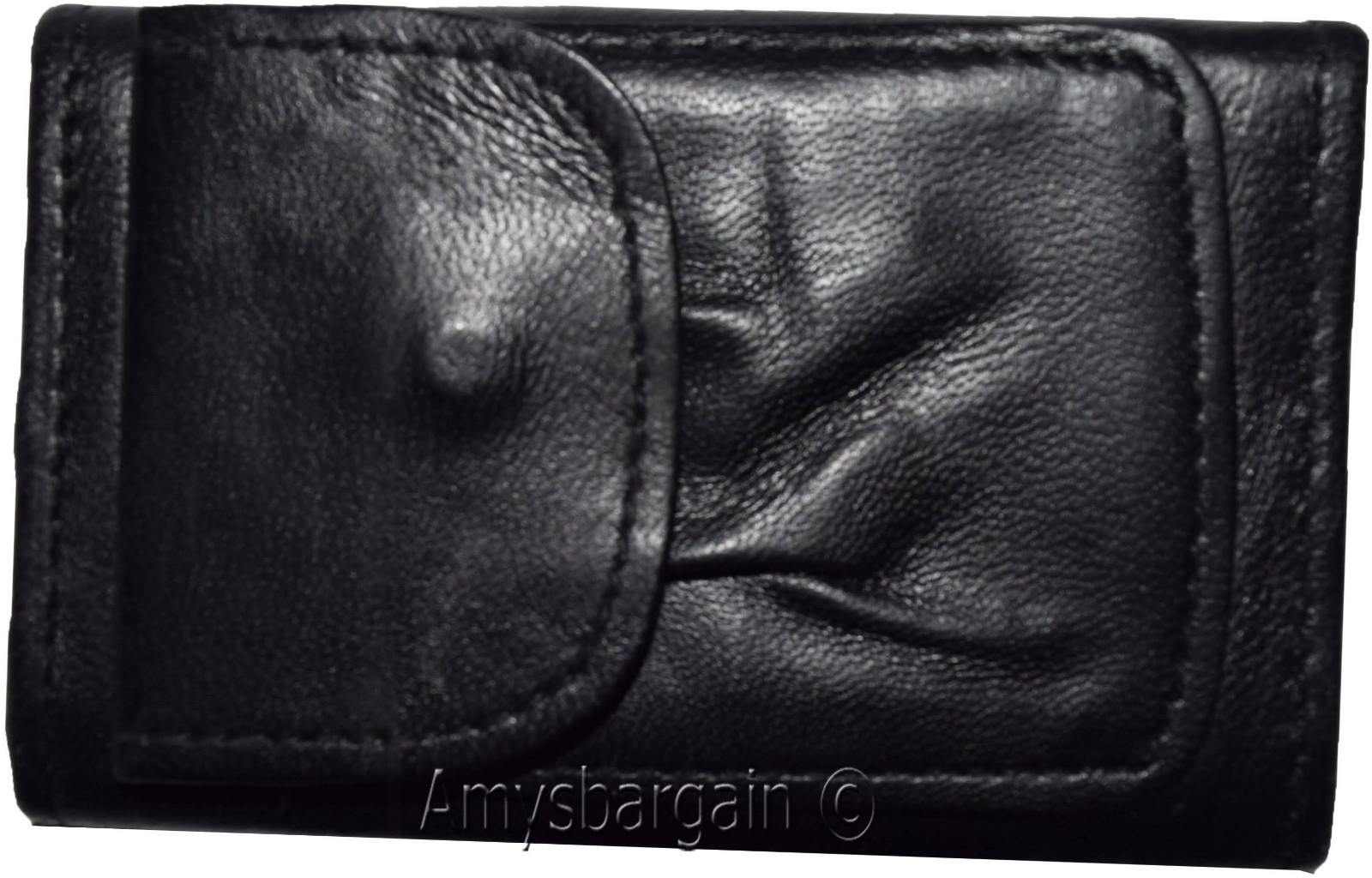 Lot of 3. Leather Key Chain; Zip Coin Case; Key Ring; key chain Leather 6 Rings - Image 4