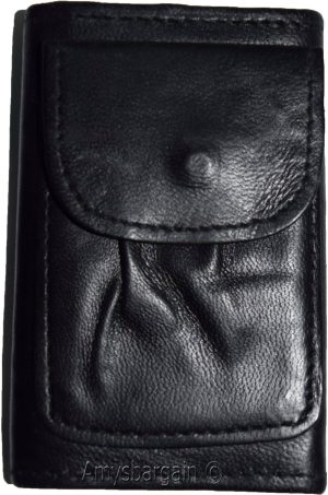 Lot of 3. Leather Key Chain; Zip Coin Case; Key Ring; key chain Leather 6 Rings - Image 7