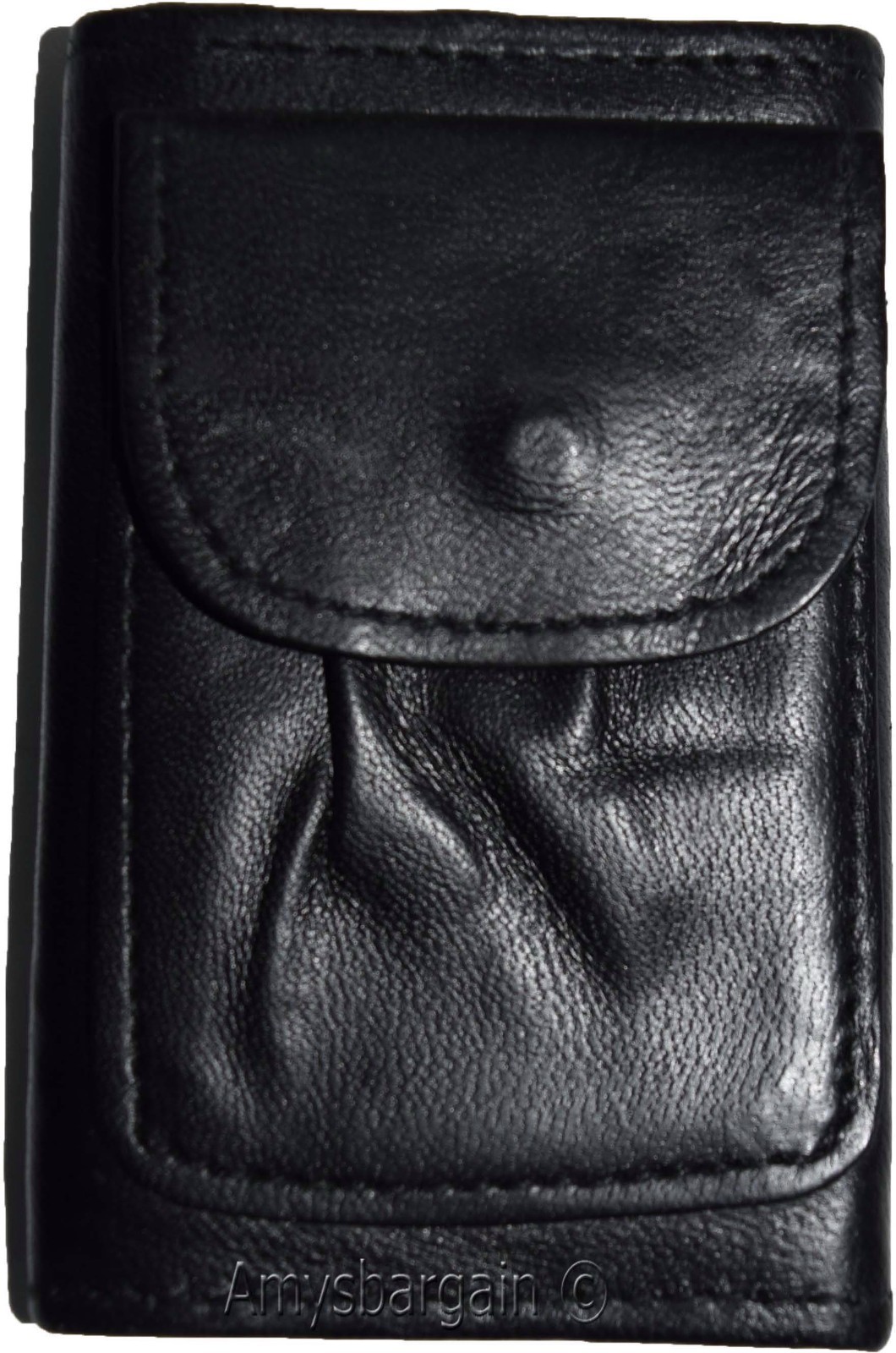 Lot of 3. Leather Key Chain; Zip Coin Case; Key Ring; key chain Leather 6 Rings - Image 8