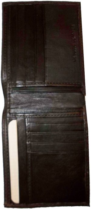 Lot of 3 Men's Bifold leather Wallet Unbranded Brown billfold men's wallet BNWT - Image 10