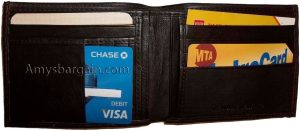 Lot of 3 Men's Bifold leather Wallet Unbranded Brown billfold men's wallet BNWT - Image 4