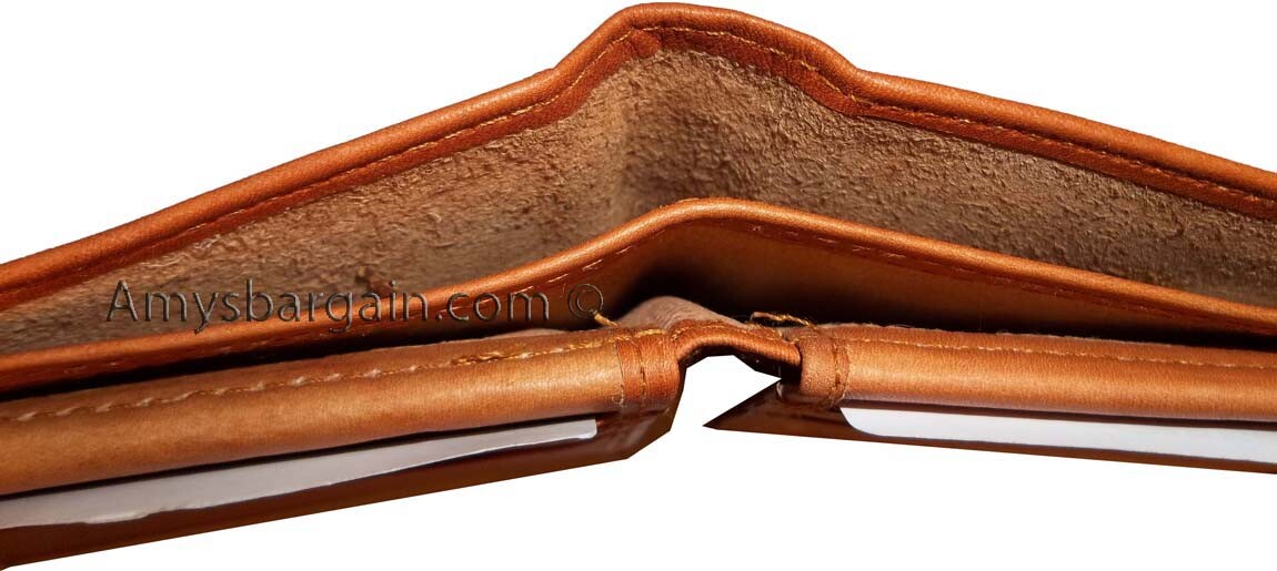 Lot of 3 Men's Wallet Bi fold Leather Wallet 12 Credit Cards 2 IDs 2 Bill slotd - Image 8