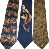Lot of 3 Men's tie Cutter and Buck Designer Silk Men's Neck Wear Made in USA